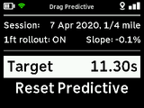 RaceBox Drag Predictive Setup