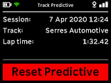 RaceBox Lap Timer Predictive Settings