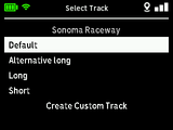 RaceBox Track Select