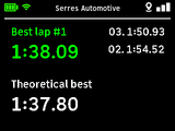 RaceBox Lap Timer Track Session Summary